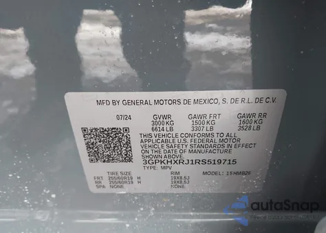 2024 Honda Prologue Touring from USA, damaged, VIN 3GPKHXRJ1RS519715